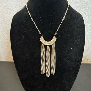 Elegant Gold Tassel Necklace